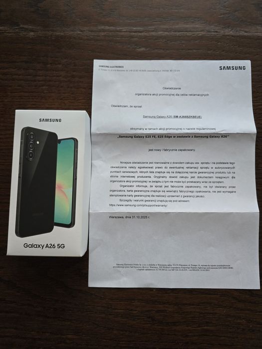 Nowy Samsung Galaxy A26 5G 128GB 6GB