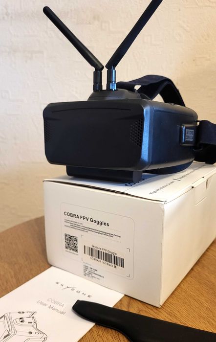 Окуляри FPV Skyzone COBRA X V2 1280x720 5.8GHz Black