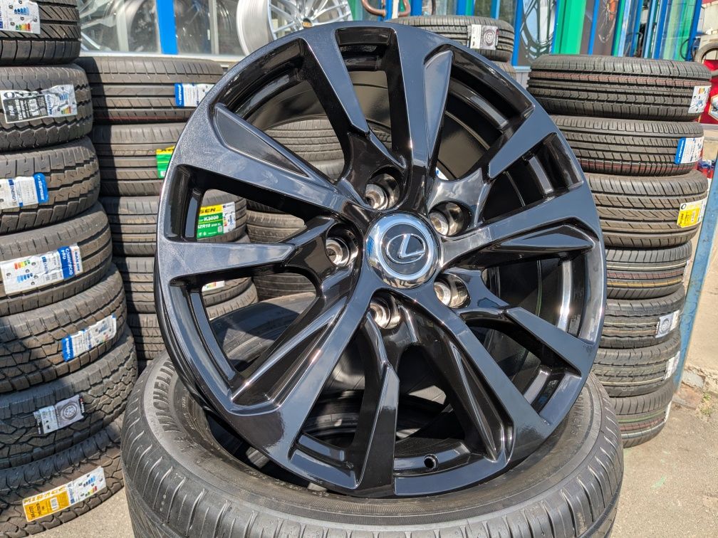 диски R20_ 5х150_ Lexus LX черный глянец