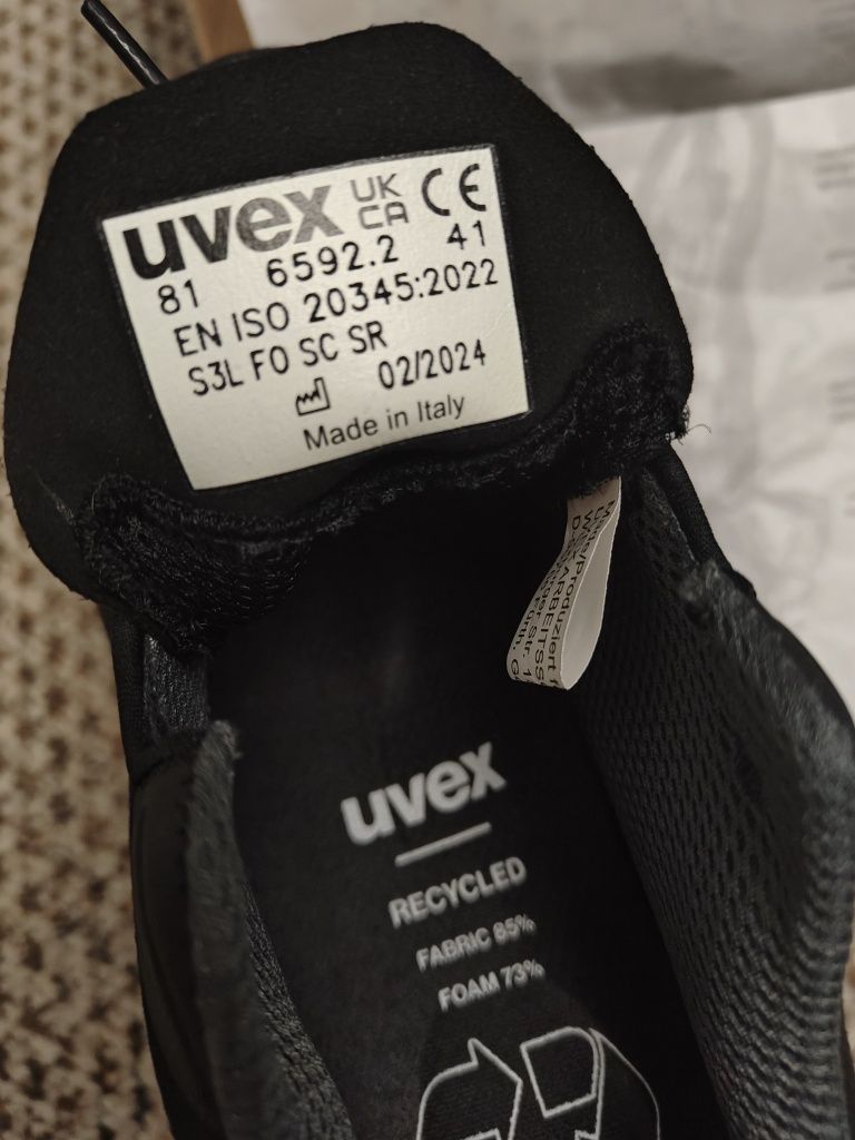 UVEX 1 sport рабочие ботинки защита S3 спецобувь кроссовки обувь