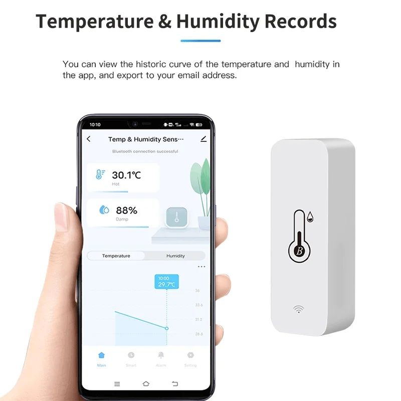 Розумний датчик температури та вологості Tuya Bluetooth 5.0