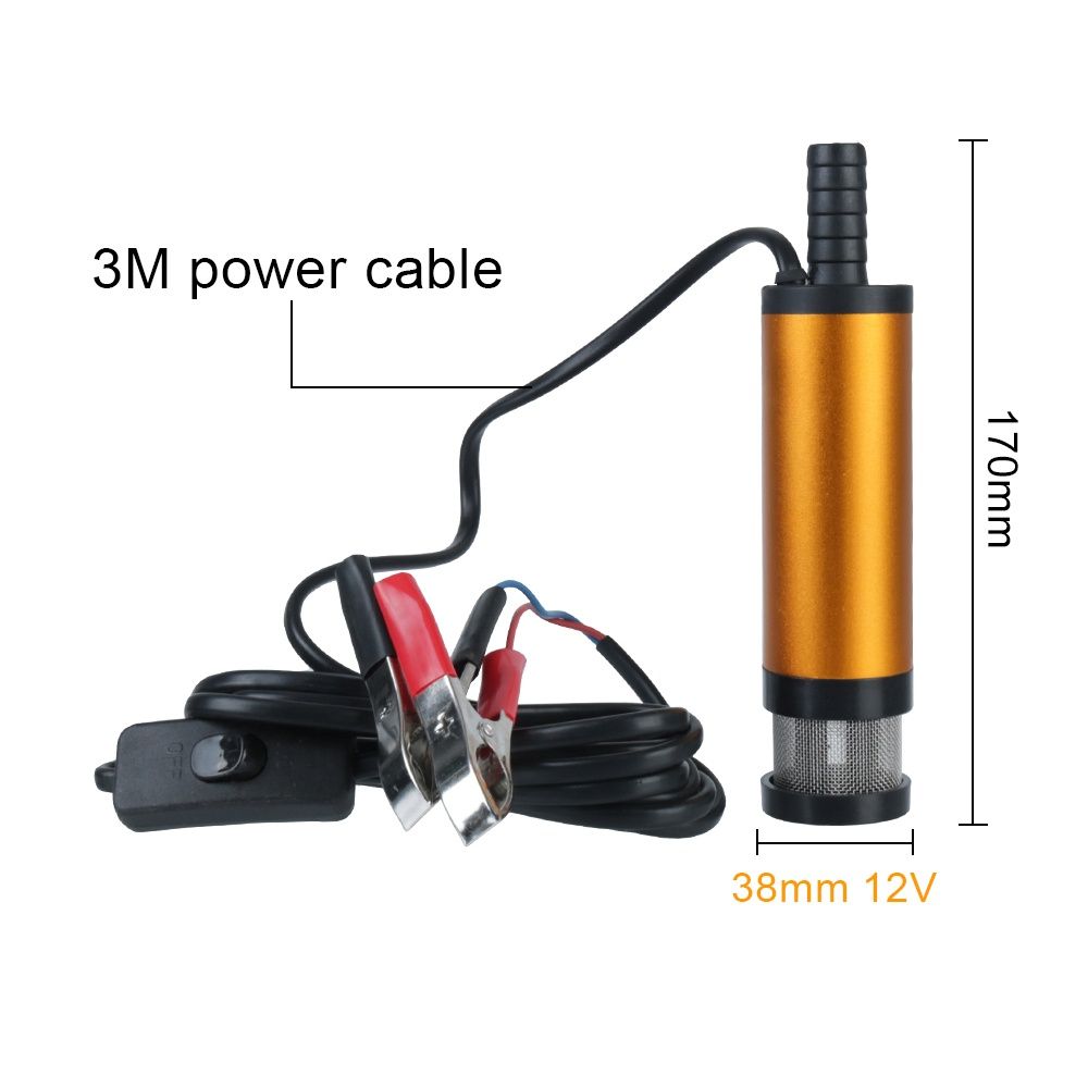 Elektryczna Pompka do Spuszczania Paliwa Ropy Oleju 12V Pompa 60W