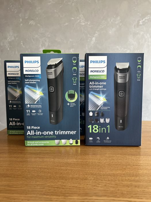 Philips Multigroom 5000 MG5900/49 та MG5910/49 USB-зарядка