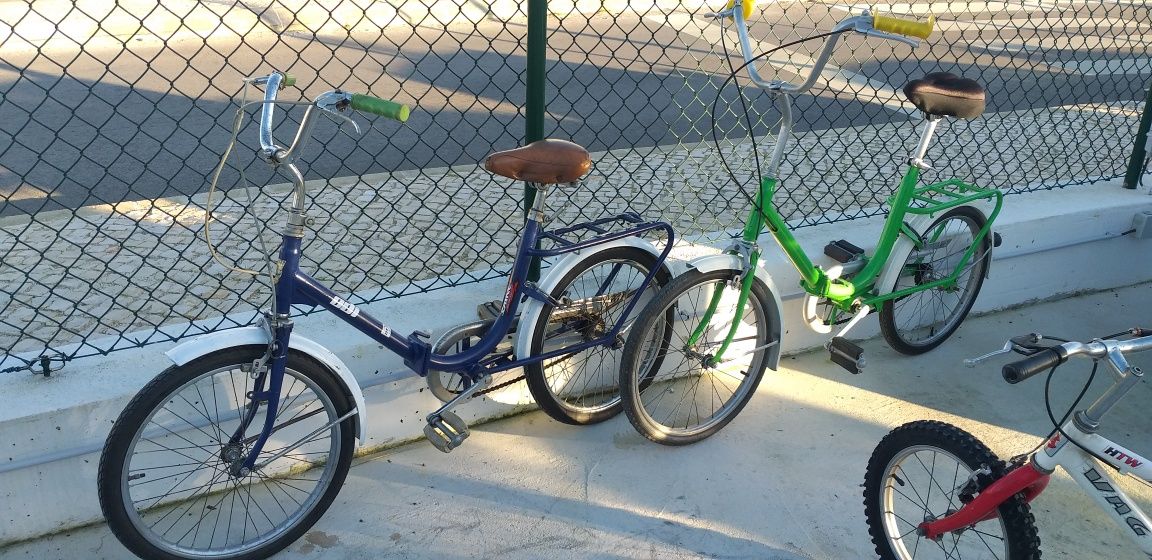 Bicicletas usadas recuperadas como novas