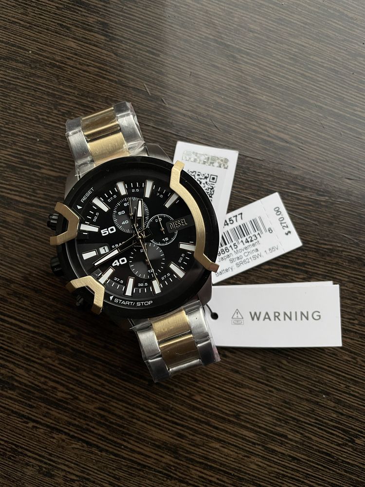 -40%$ Diesel Grieffed DZ4577 mega chief годинник великий большие часы