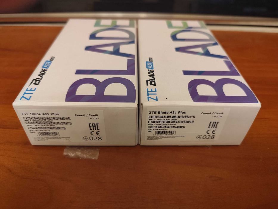 Телефон ZTE Blade A31 Plus 1/32 GB Blue (2шт)