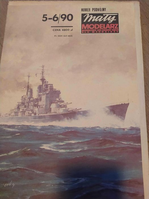 Brytyjski pancernik HMS Vanguard - Mały modelarz 5-6/90