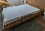 Cama de casal com estrado + colchão Ednis