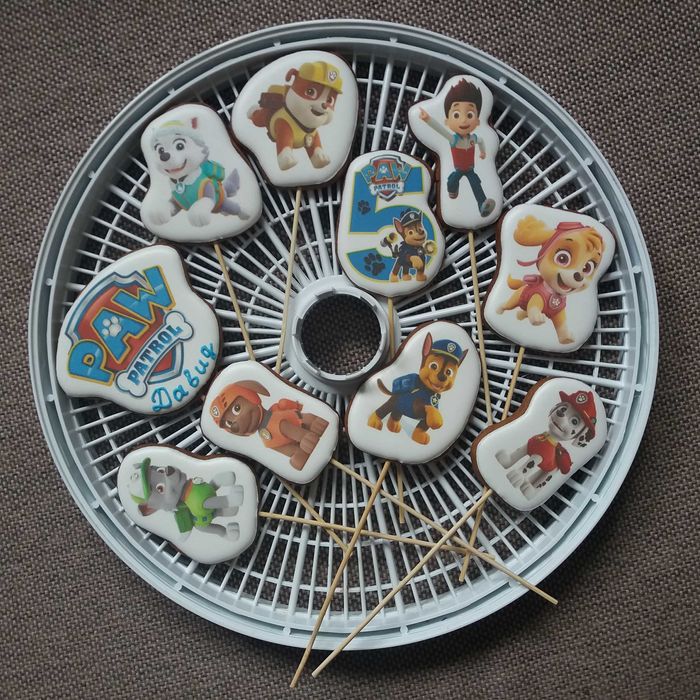 Пони Пинки Пай имбирные пряники, пряничные топперы щенячий патруль