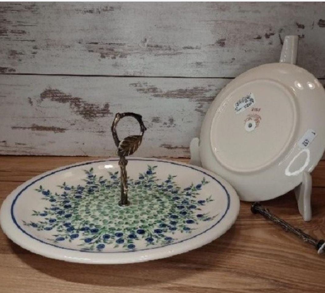 Patera ceramiczna Bolesławiec 2 w 1 27,5 cm ceramika Z.C. Bolesławiec
