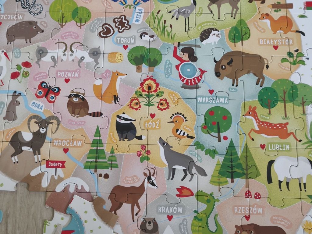 Mapa Polski puzzle CzuCzu