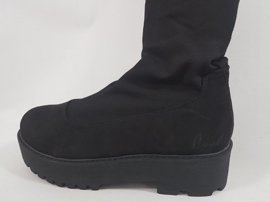 COOLWAY kozaki damskie czarne ZA KOLANO ROZ 40