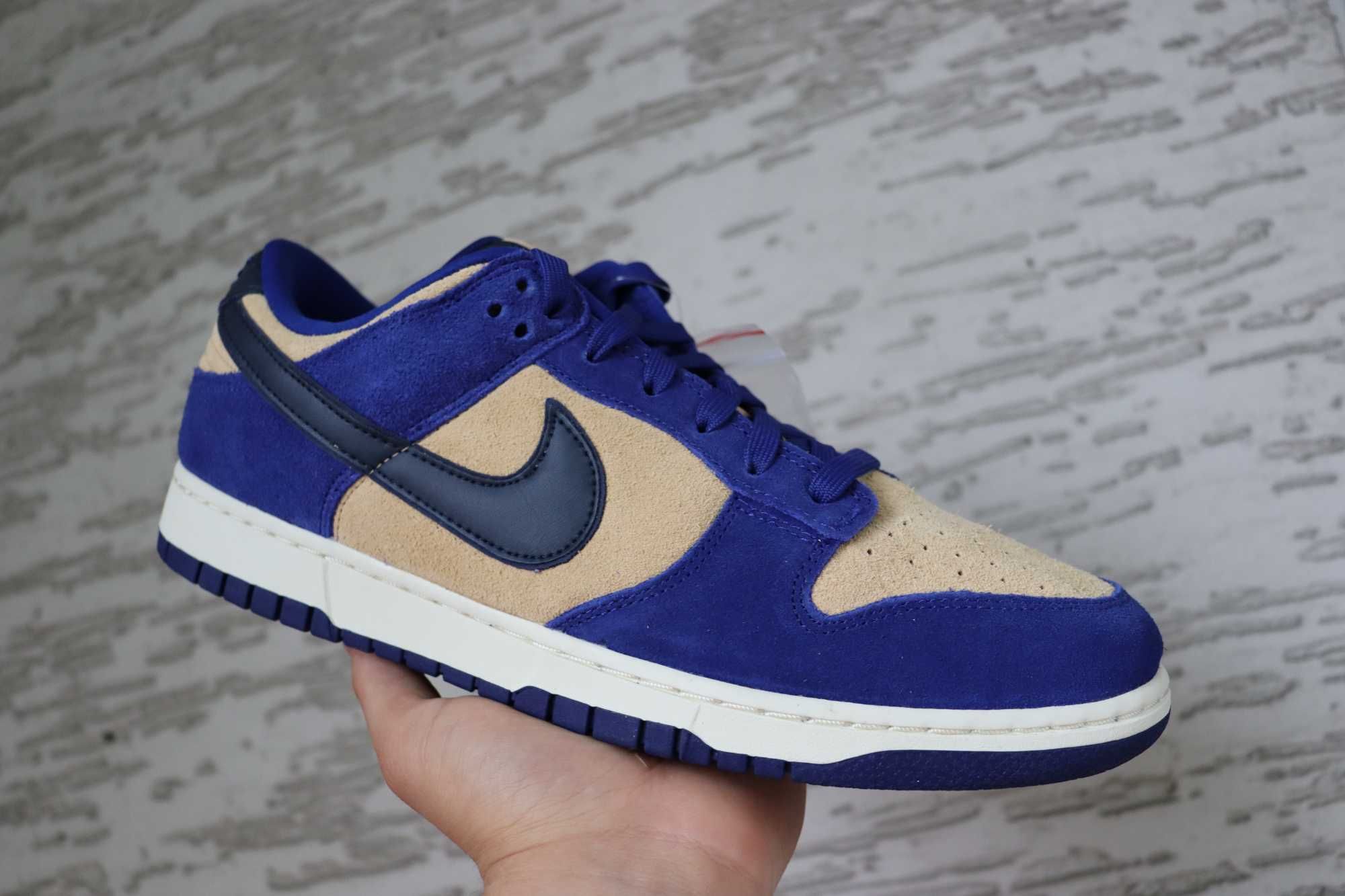 Nike Dunk Low Blue Suede 45.5 *NOWE*