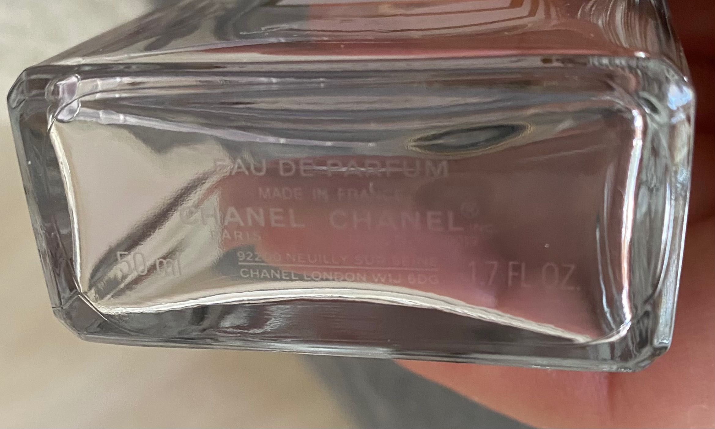 Pusty flakon Chanel Coco Mademoiselle 50 ml