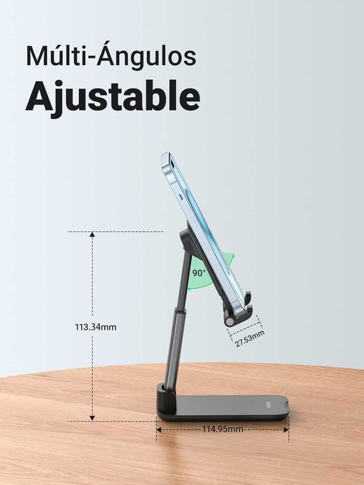 Ugreen Suporte ajustável de mesa telemóvel dobrável