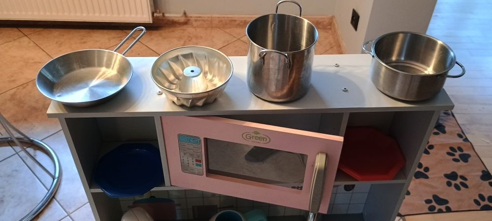 Kuchenka drewniana zabawka dla dziecka akcesoria