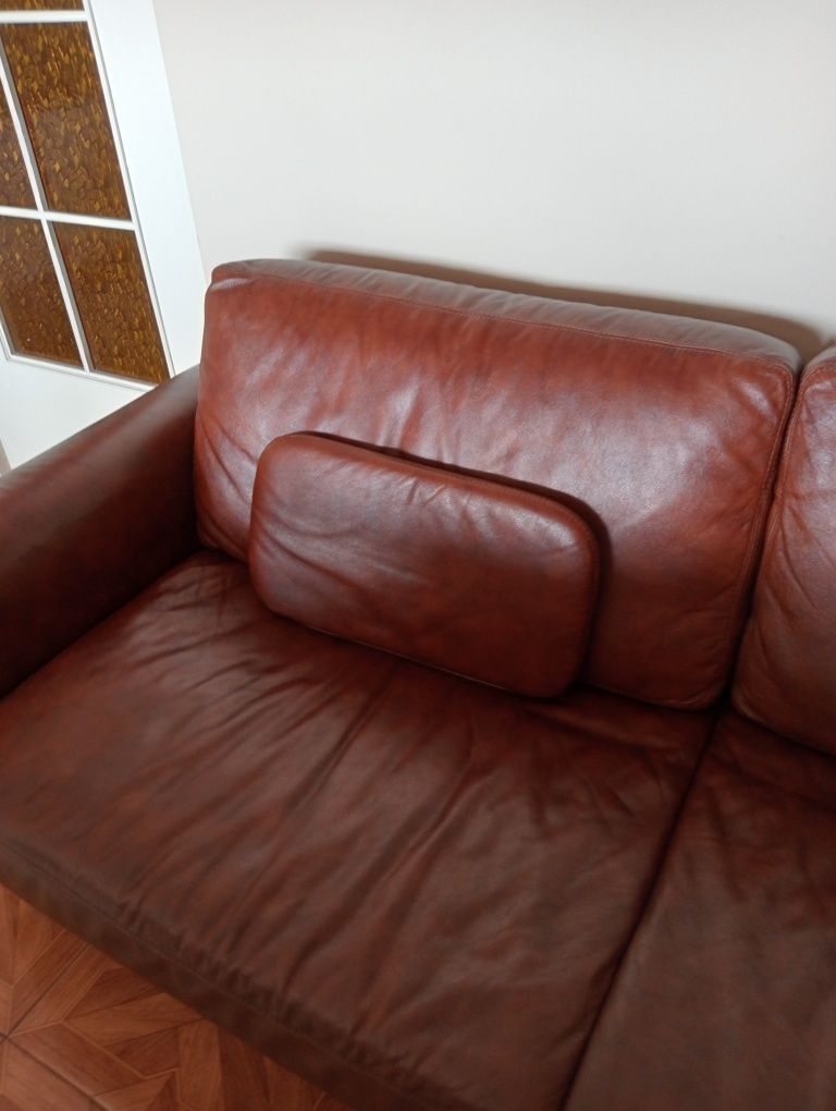 Sofa VOX ze skóry naturalnej