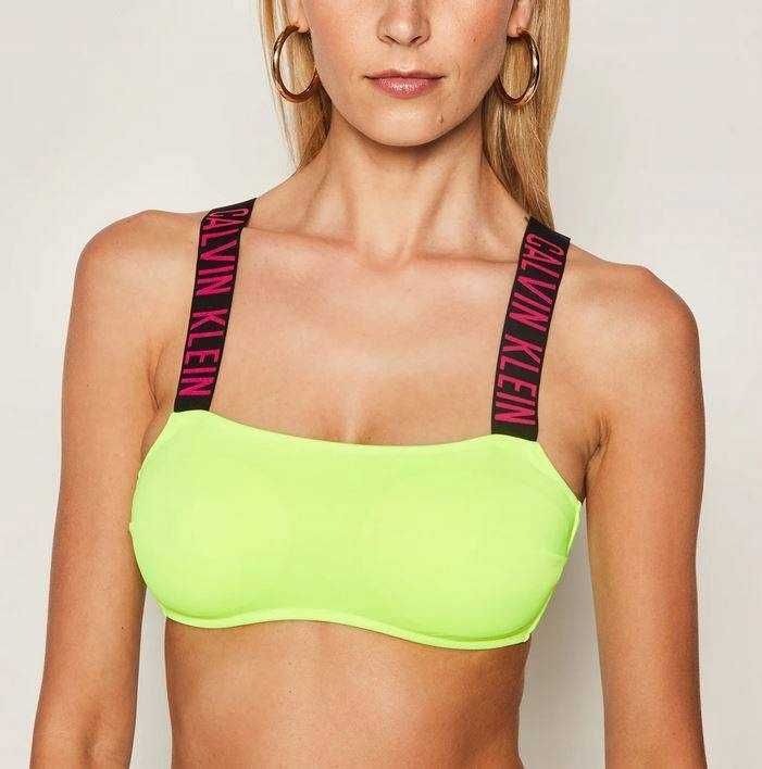 Strój kąpielowy CALVIN KLEIN góra od bikini top neon 36 s