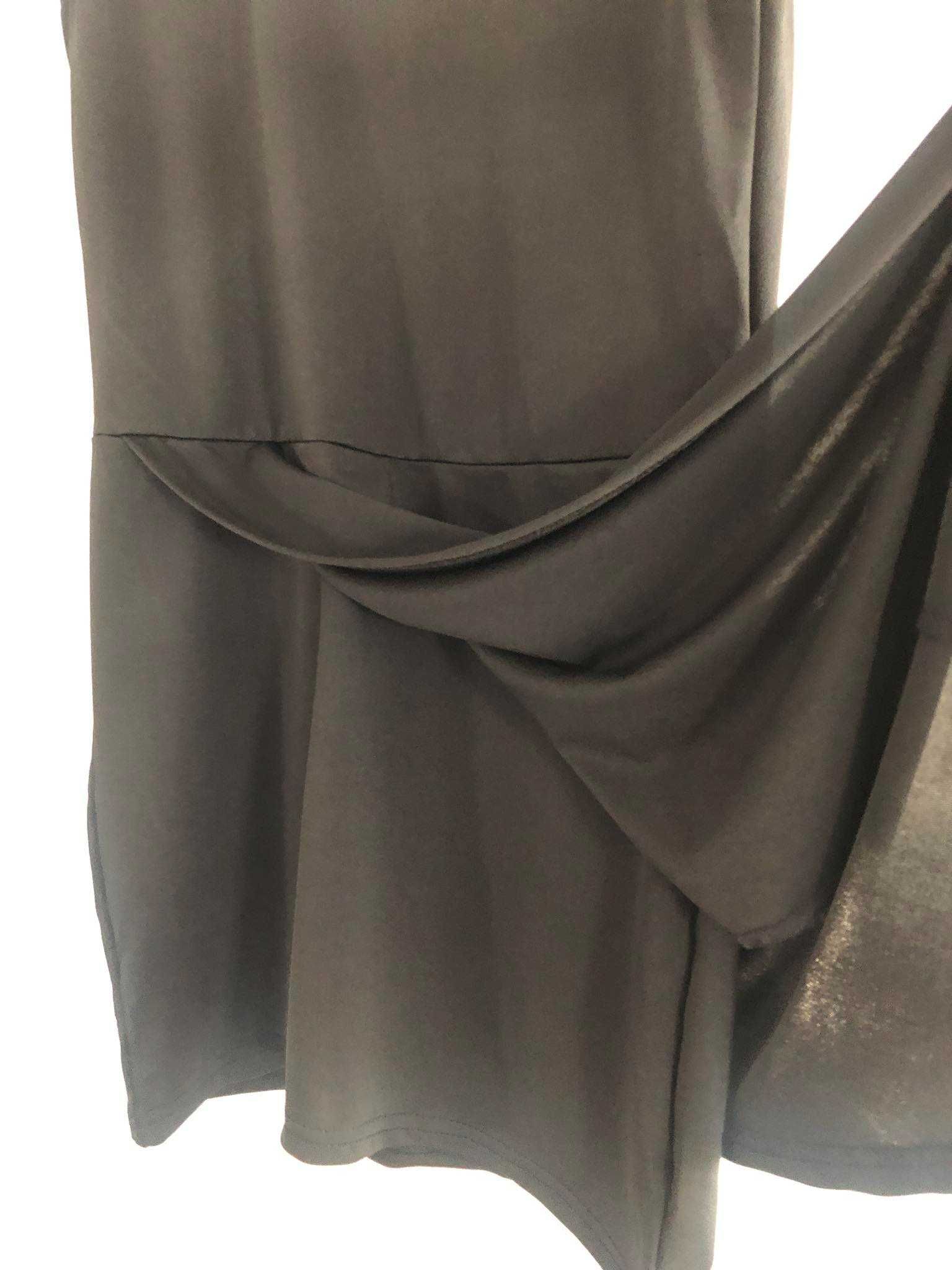 Sukienka mini asymetryczna na ramiączka czarna