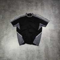 MĘSKA Koszulka Sportowa Lekka Trening Piłka Nożna Adidas 3 Paski Logo