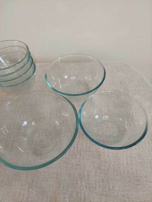 Набір з 7 салатників прозорих