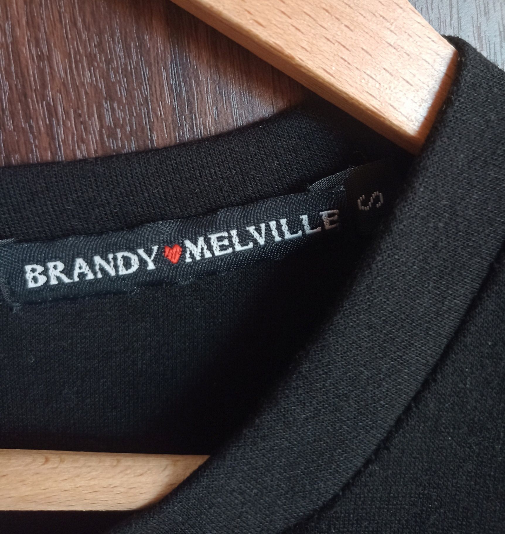 Brandy Melville sukienka S 36 Myszka Miki czarna bawełna USA