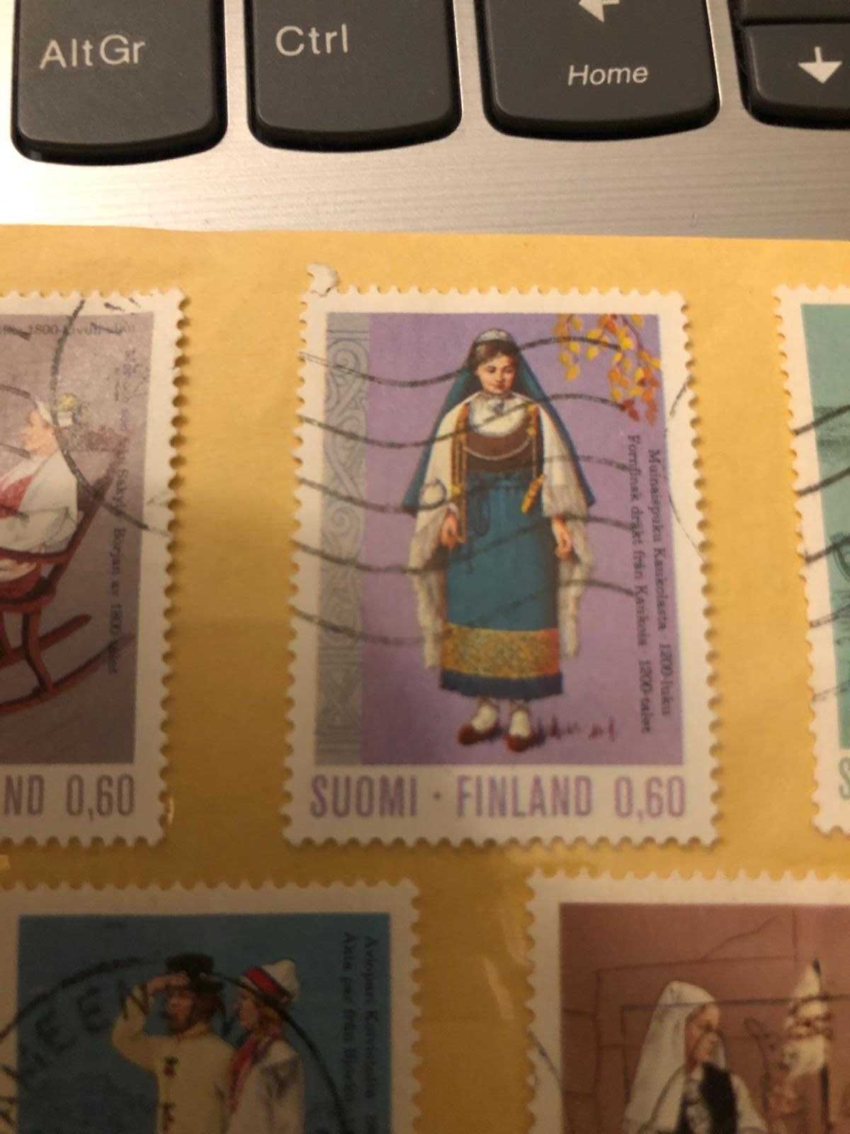 Costumes of Finland, 5 stamps, Stamp of Finland - 1973