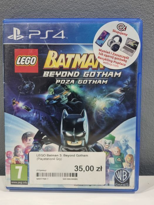 Gra Lego Batman 3: Poza Gotham Beyond Playstation 4 Ps4 Używana