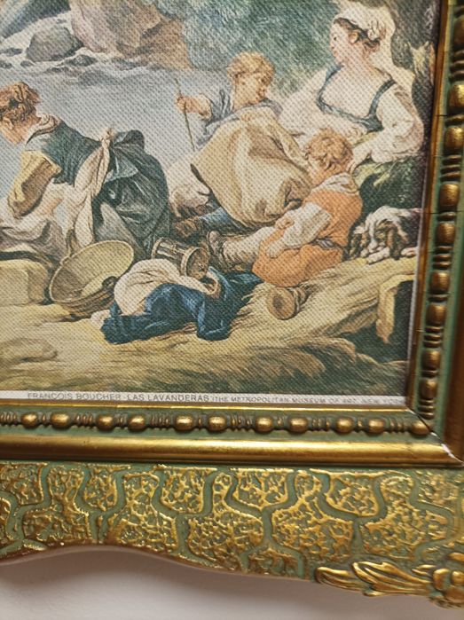 Quadro muito antigo de origem francesa com mais de 60 anos