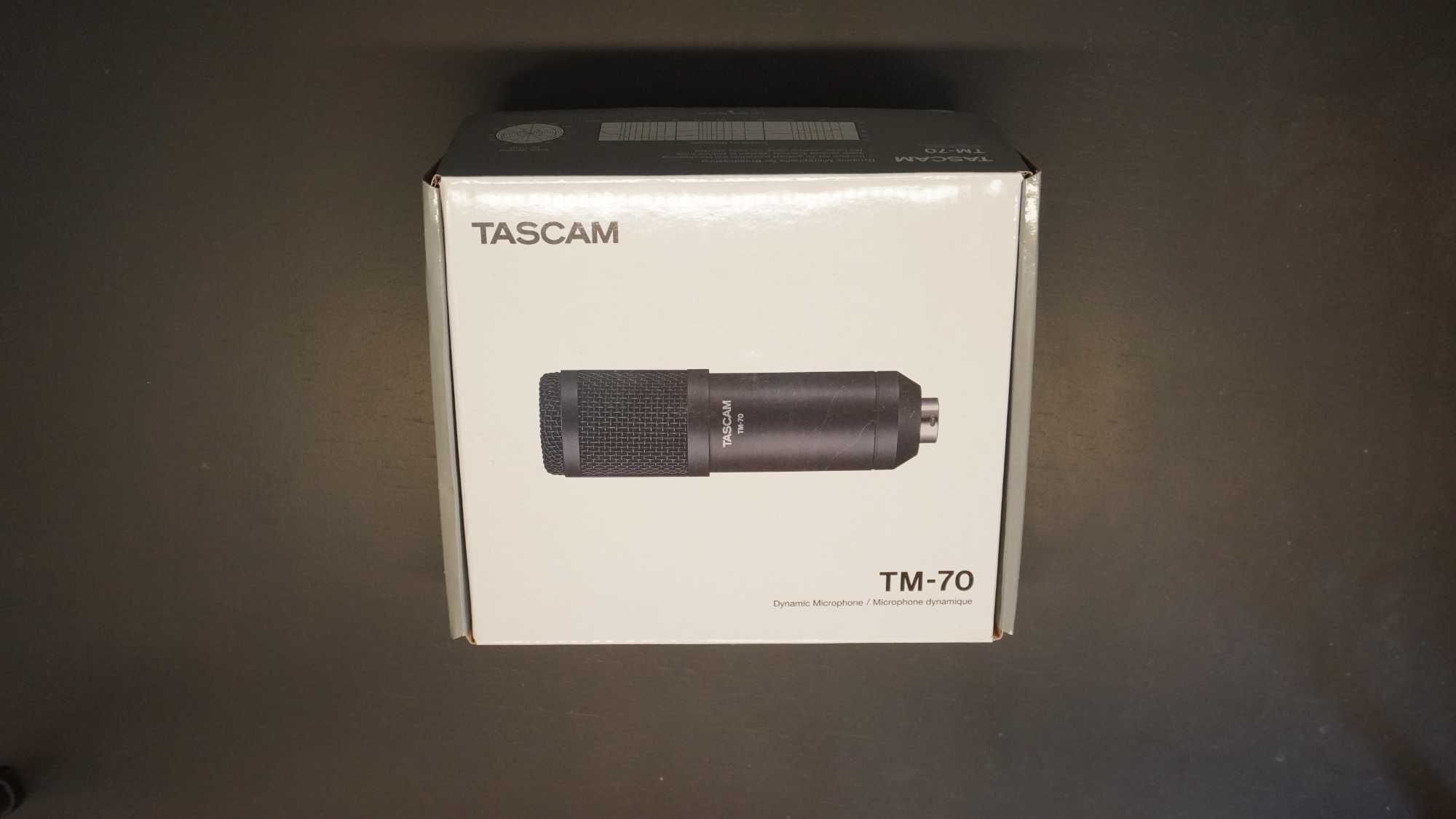 Microfones Dinâmico Tascam TM-70 -Podcast, Streaming e Voz Prof (3 un)