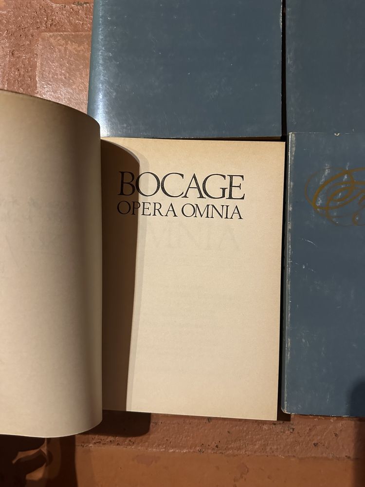 Coleção de 6 livros raros de Bocage - Opera Omnia