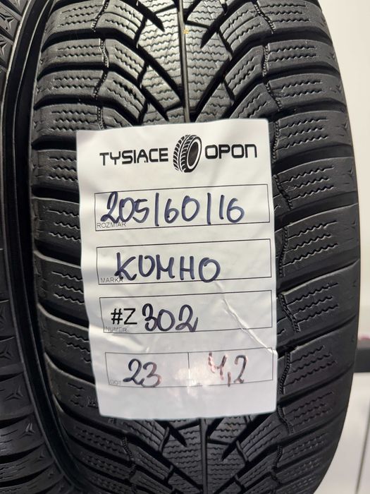 Opony Zimowe 205/60/16 Kumho WinterCraft Komplet #Z302