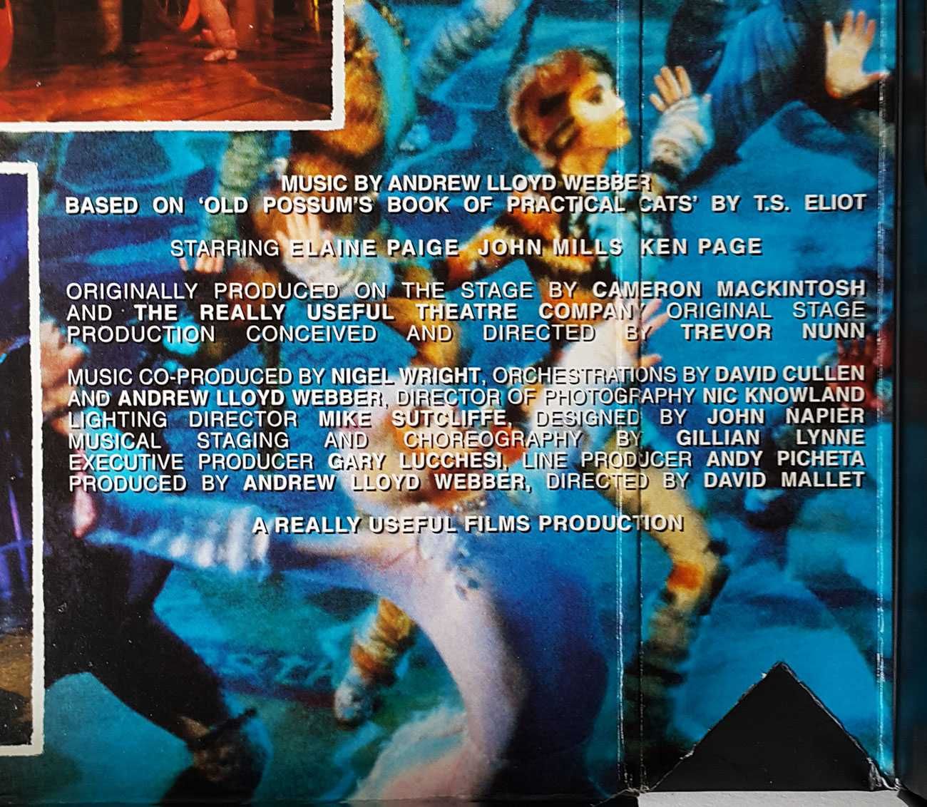 Cats Koty musical VHS Andrew Lloyd Webber