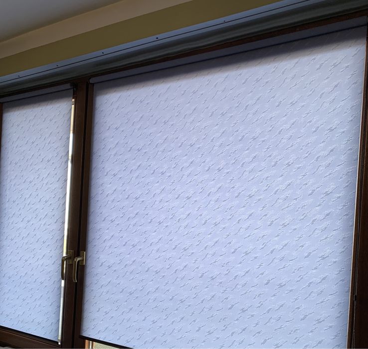 Proste rolety z motywem niebieskie 117 i 57 cm, 170 długość