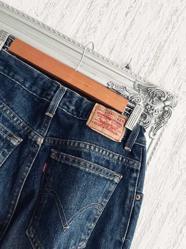 levi’s 550 jeansy z wysokim stanem z dziurami vintage tumblr S 36