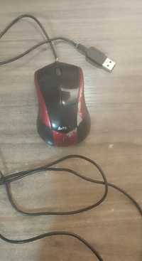 Мышь A4Tech N-400-2 USB Red/Black