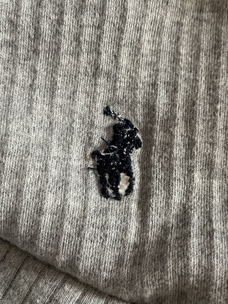 Koszulka Polo Ralph Lauren L w serek v neck vintage szara tshirt meski