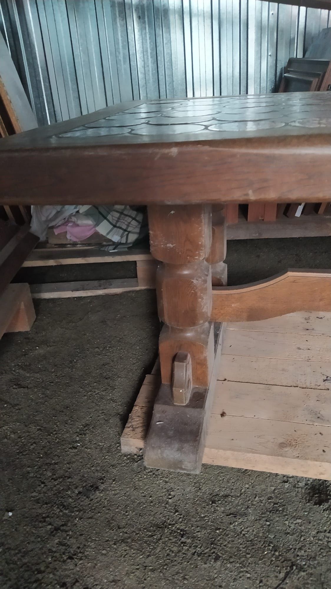 Ława drewniana stolik