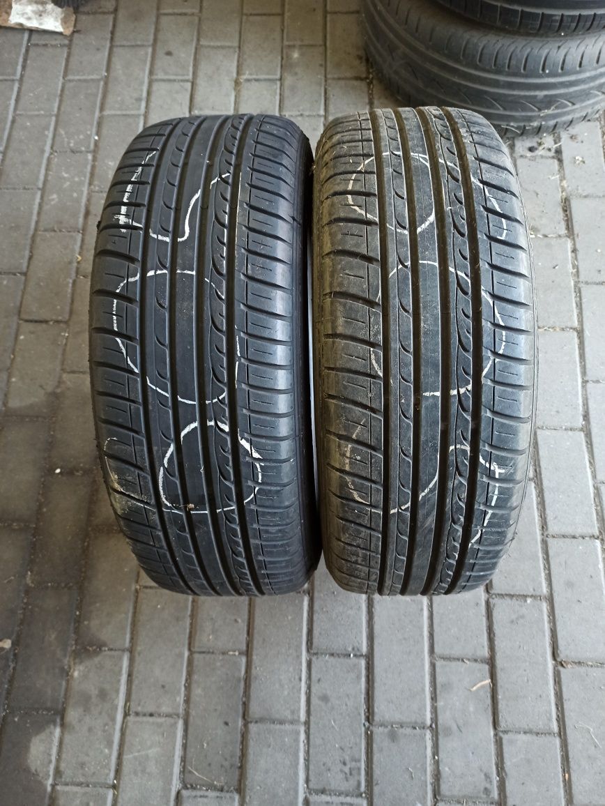 2 opony letnie Dunlop 205/60 15, 6,6/6mm. Możliwy montaż