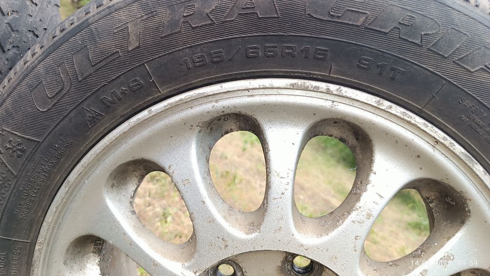 Титанові диски з резиною R15 2 шт