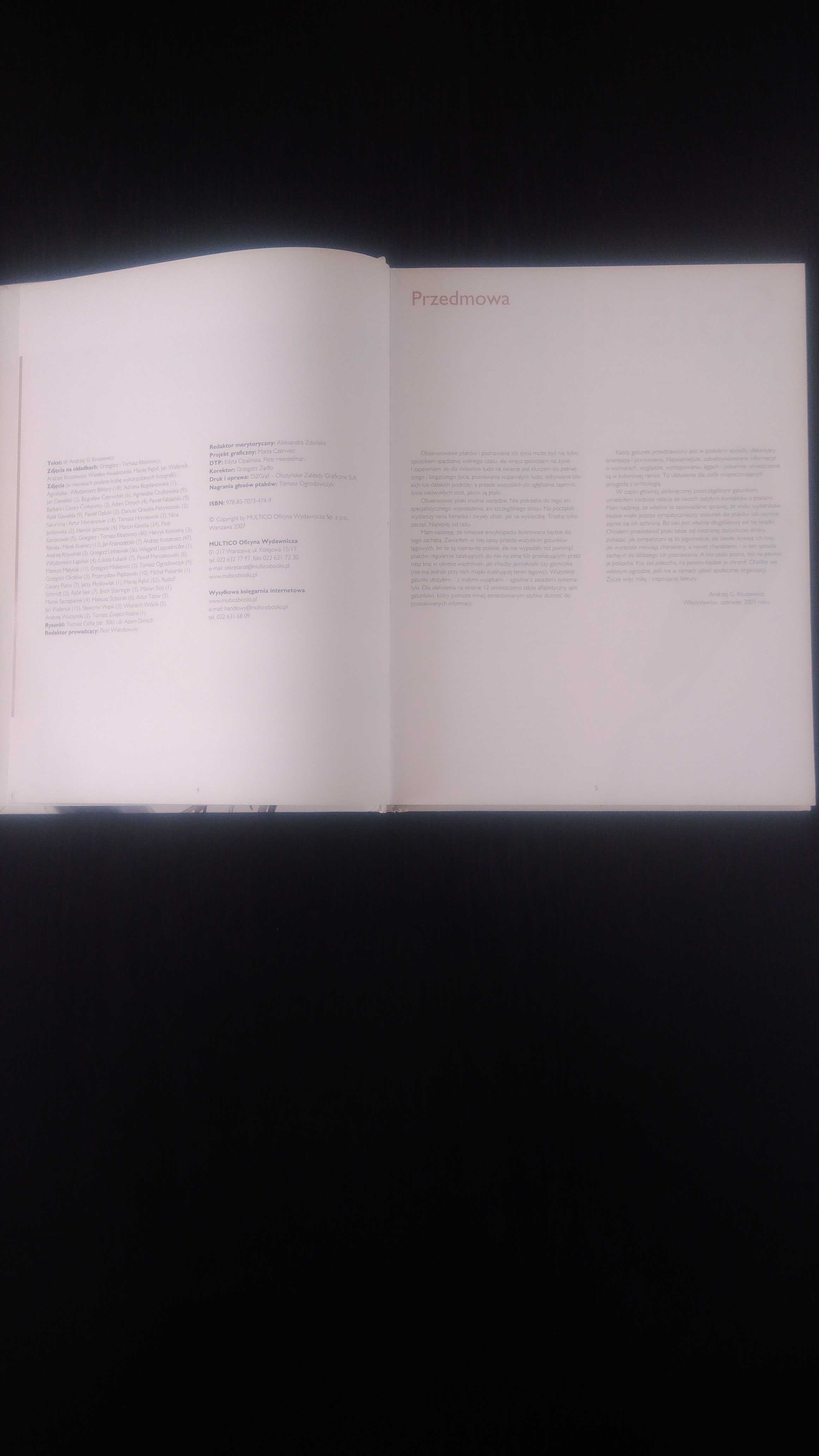Ptaki Polski Encyklopedia ilustrowana.