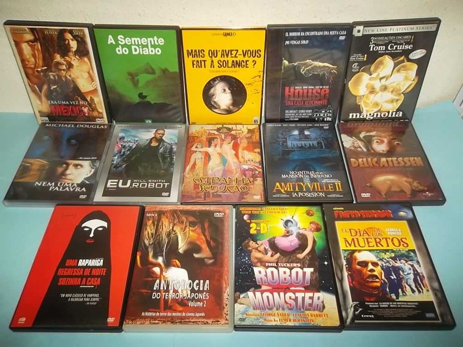 97 Filmes DVD Terror , FC e outros géneros, alguns muito raros