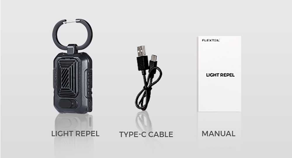 Flextail Light Repel Przenośny Mini Odstraszacz Komarów Brelok USB-C