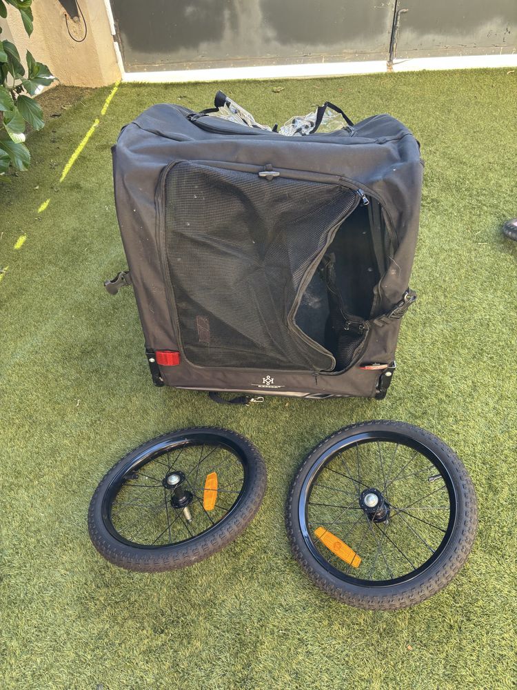 Atrelado bicicleta para cães até 45kg