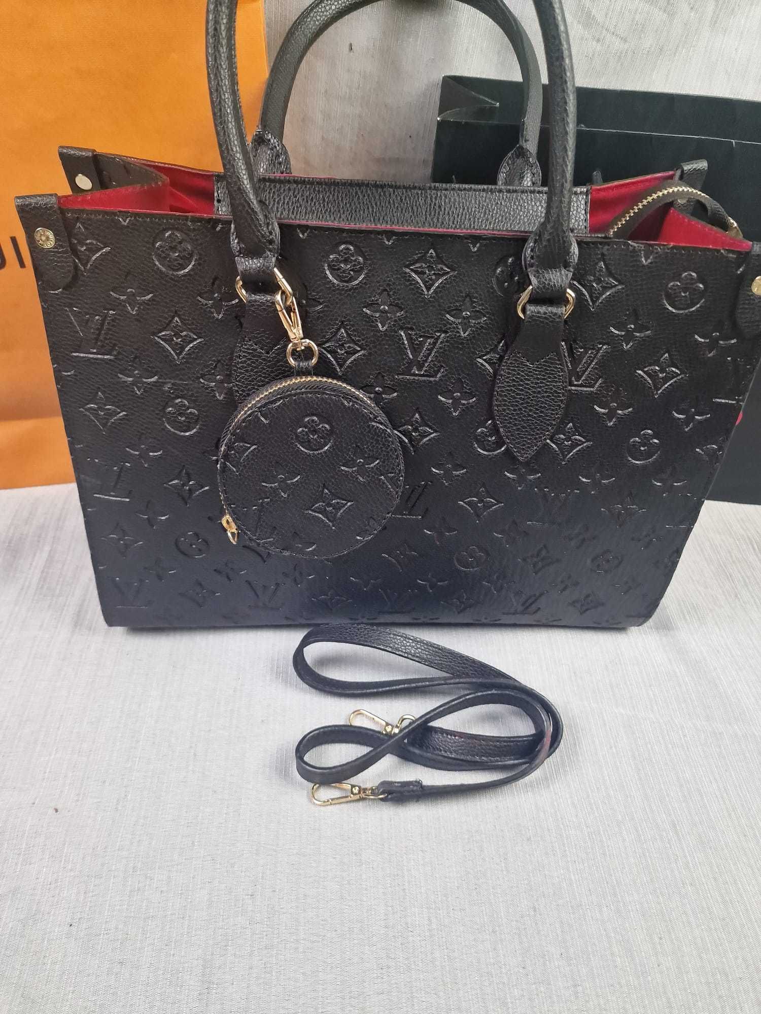Torebka damska kuferek Louis Vuitton czarna portmonetka torebki hit