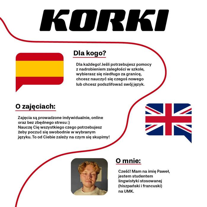 Korepetycje z języka angielskiego i hiszpańskiego