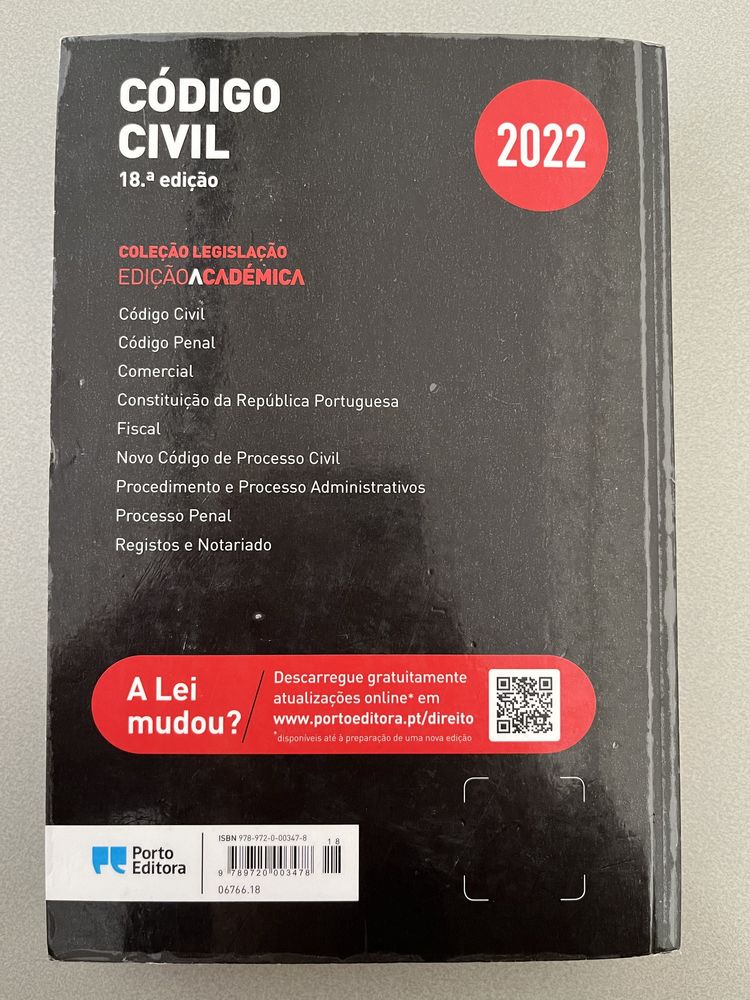 Código civil - edição academica