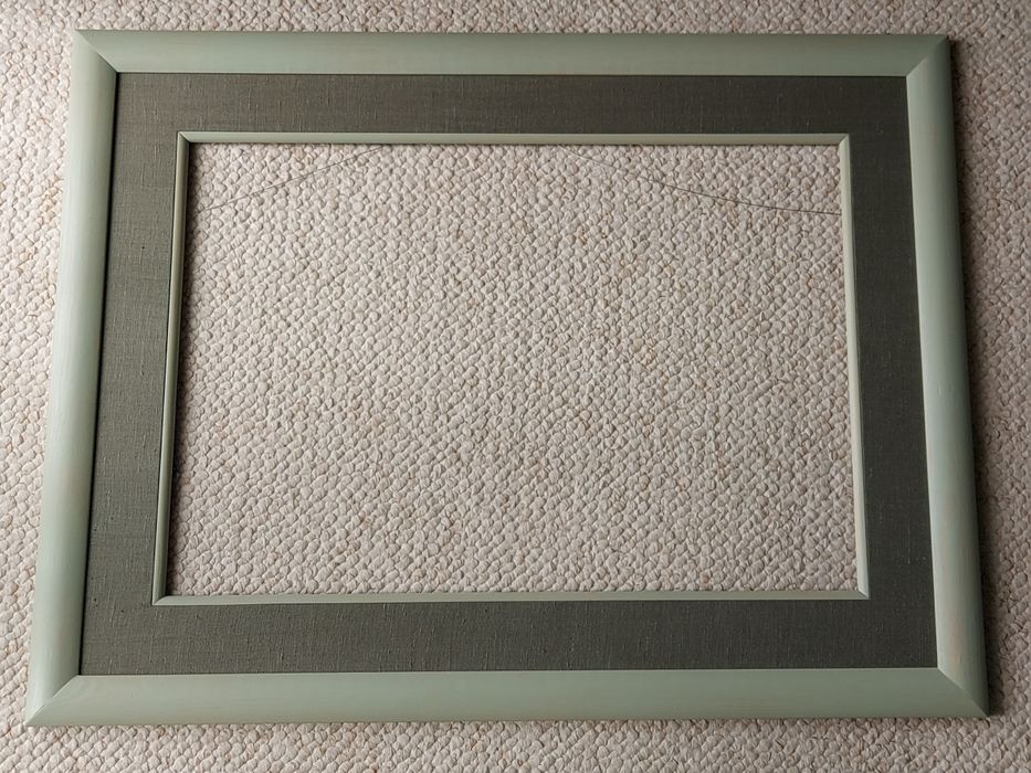 Rama do obrazu z lnianym passe-partout