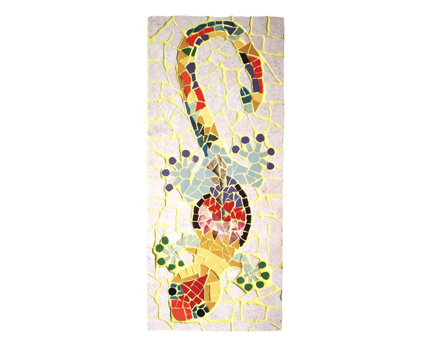 Obraz Mozaika "Jaszczurka" 55 × 22 cm Rękodzieło