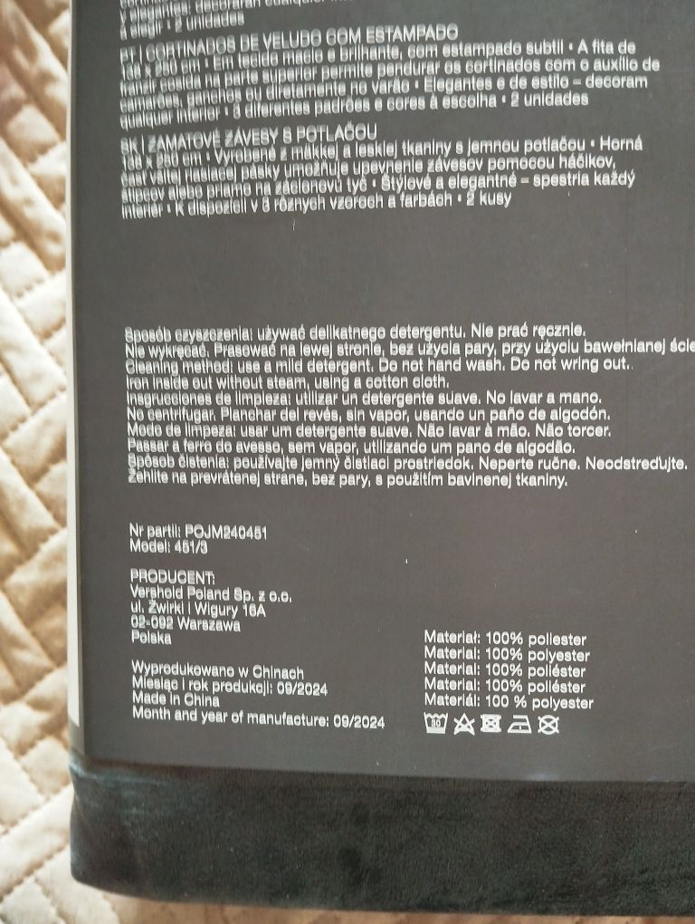 2 szare zasłony aksamitne welwetowe welurowe Smukee glamour 2x zasłona